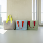 Bolso Cesta - Gris Claro