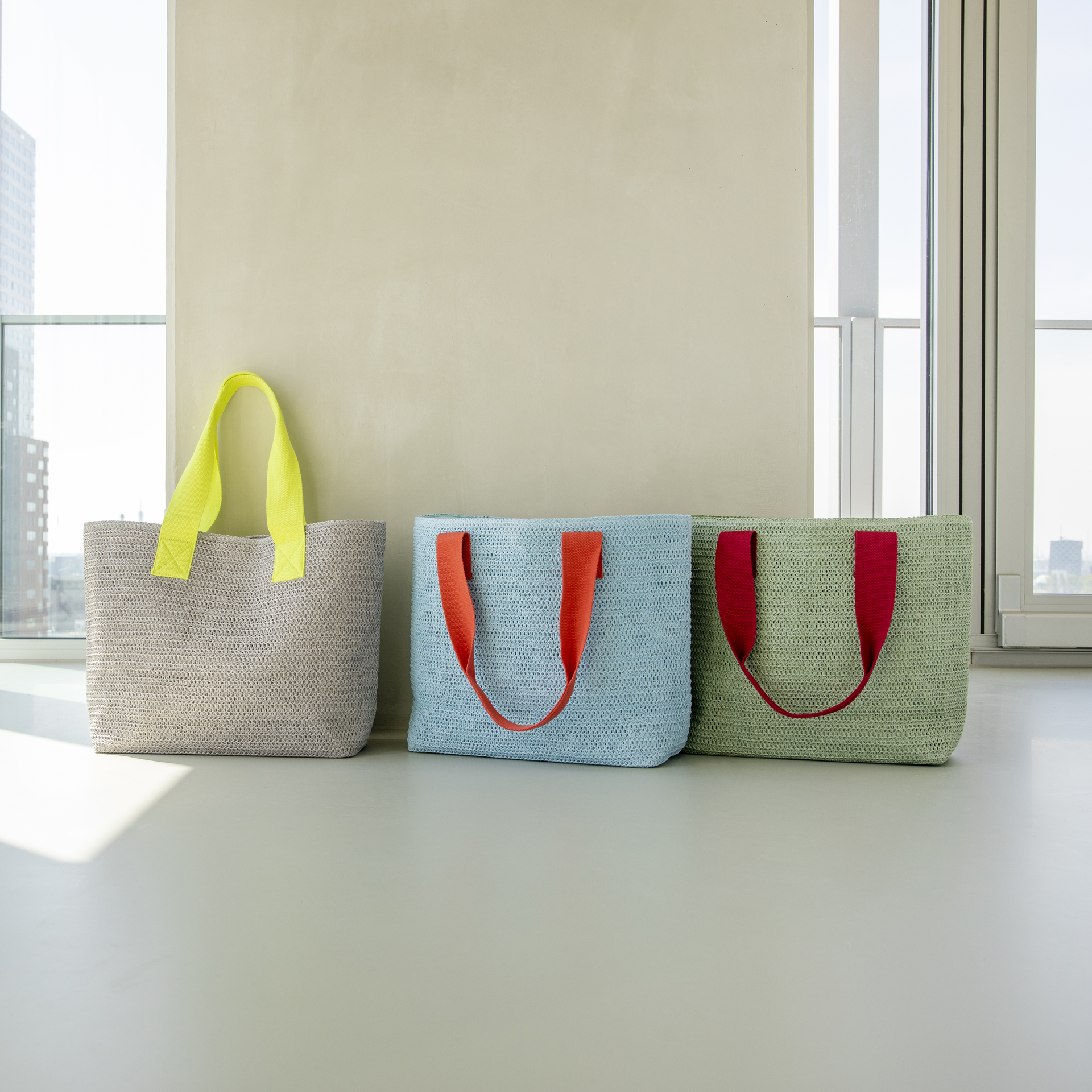 Bolso Cesta - Gris Claro