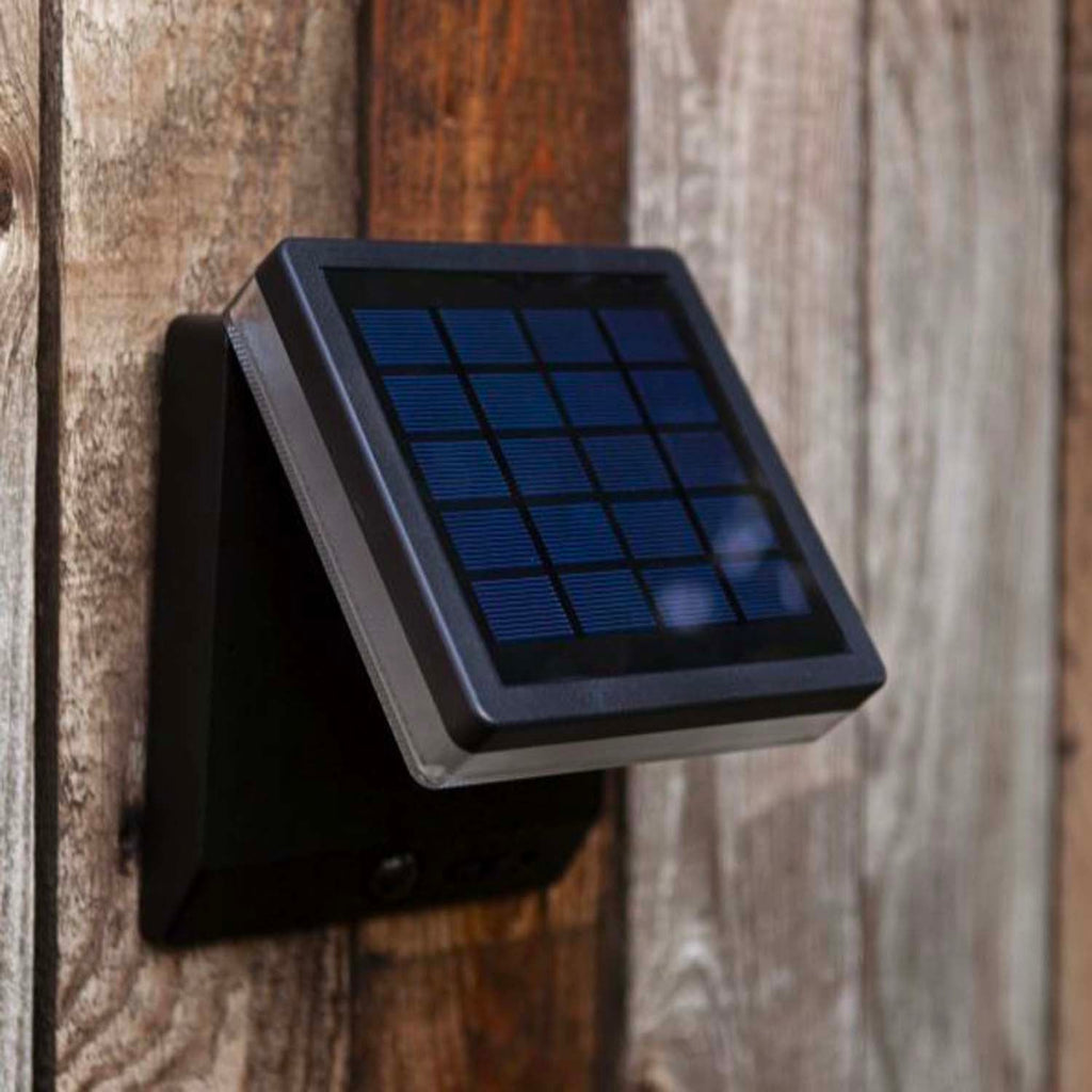 Moze Solar - Solar Wall Light - Aluminium - Matt Black