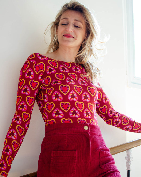 Pantalon Artemis rouge