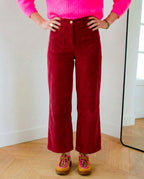 Pantalon Artemis rouge