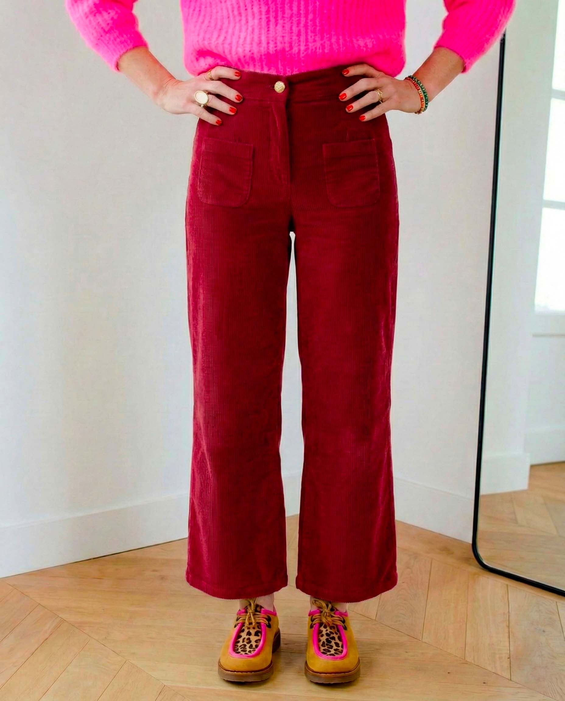 Pantalon Artemis rouge