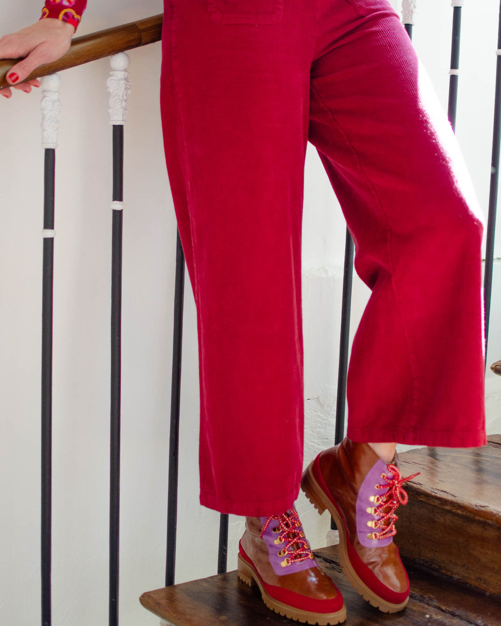 Pantalon Artemis rouge