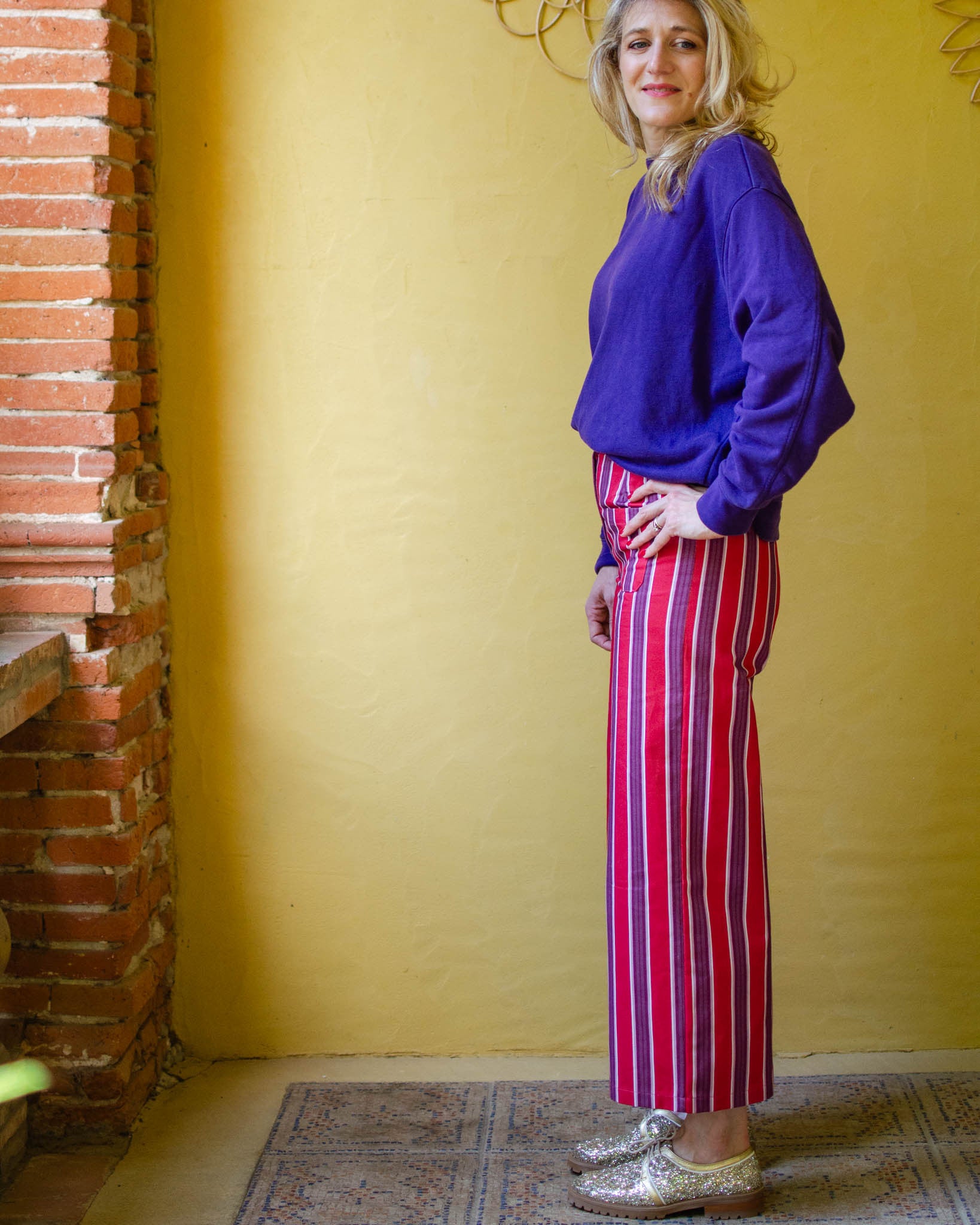 Pantalon Artémis stripes