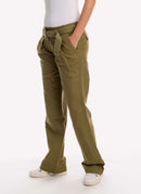 Tommy Hilfiger - Pantalon Avec Ceinture - Verde - Femme