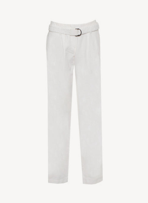 Tommy Hilfiger - Pantalon Avec Ceinture - Bianco - Femme