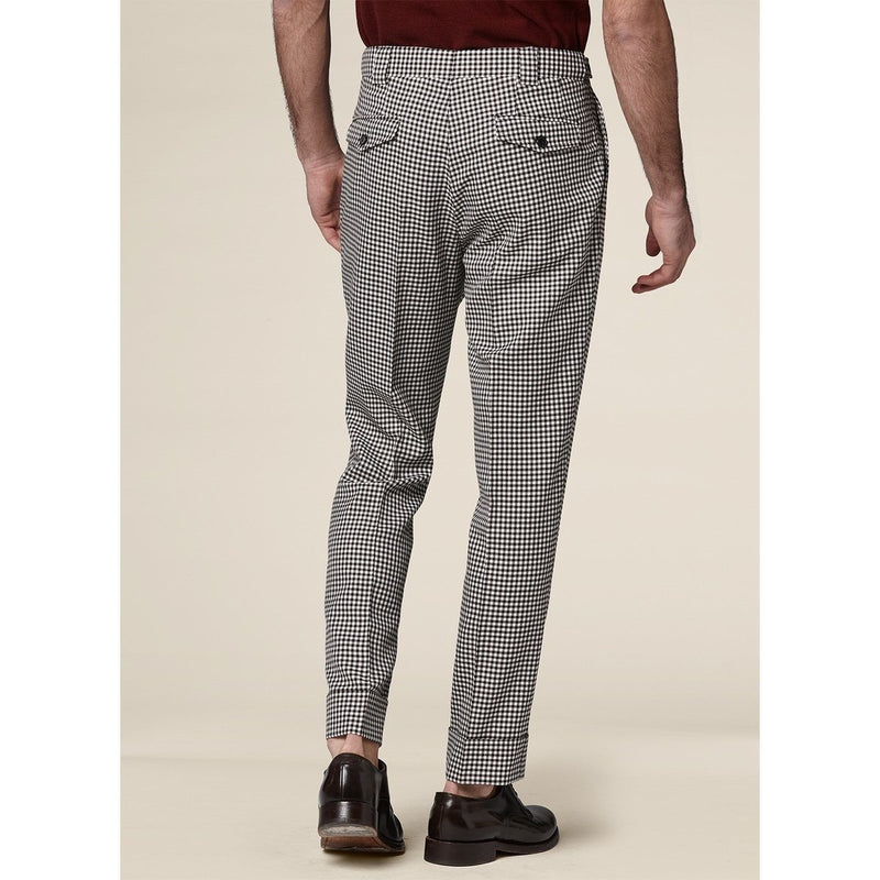 Fursac - Pantalón con solapa baja - Chocolate - Hombre