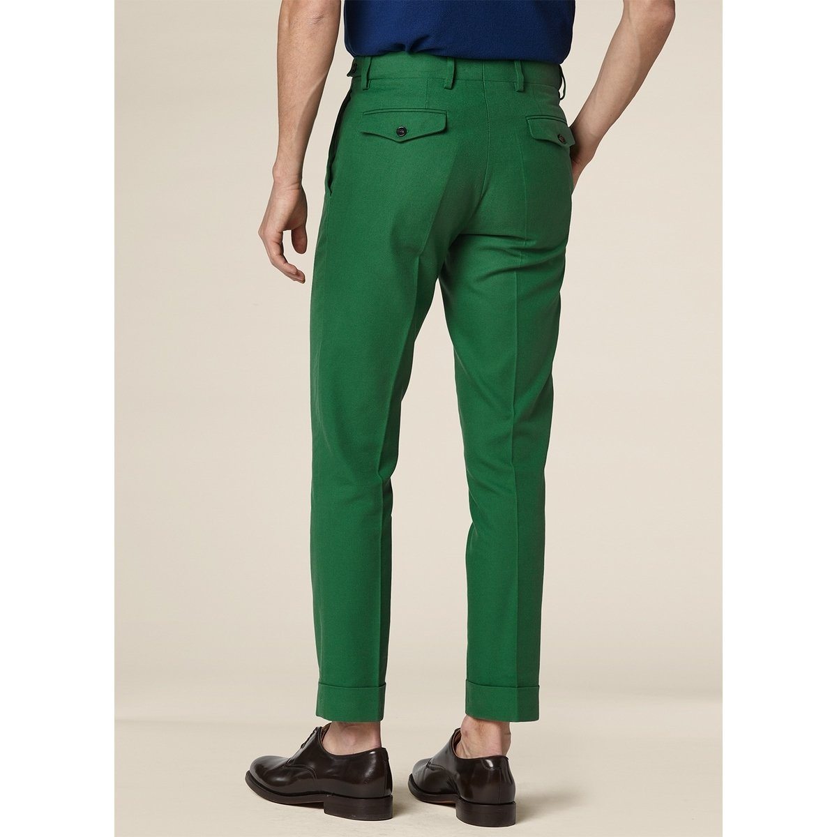 Fursac - Pantalón con solapa baja - Esmeralda - Hombre