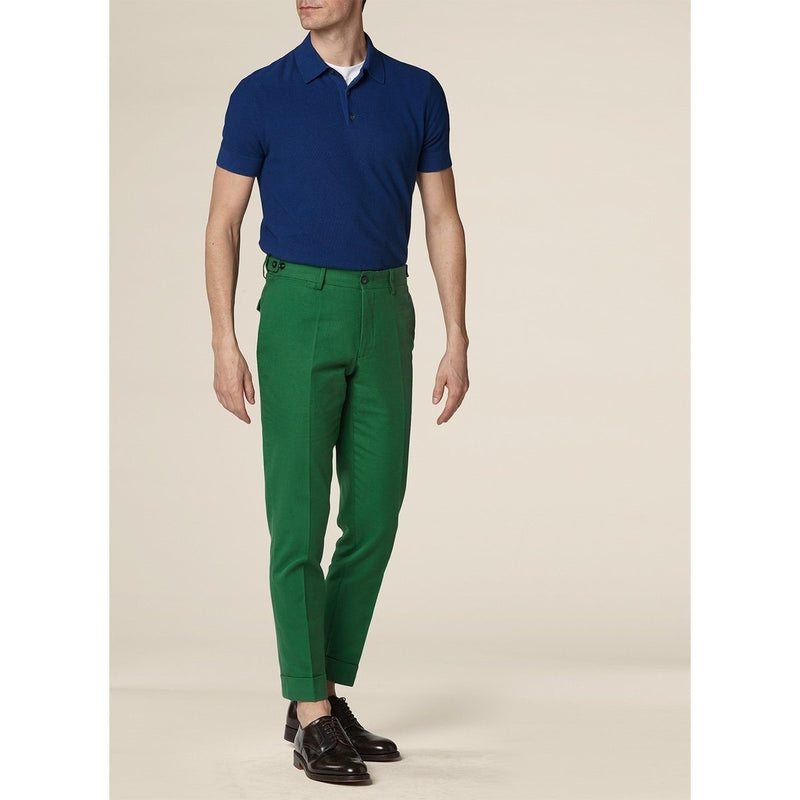Fursac - Pantalon Bas Revers - Emeraude - Homme