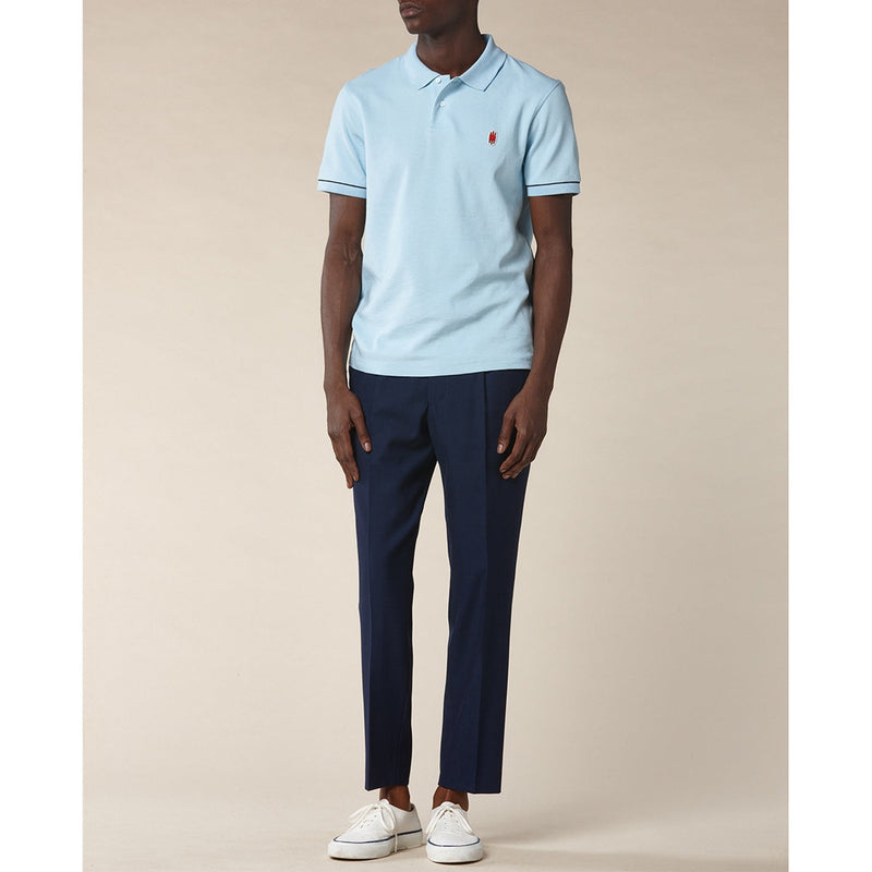 Fursac - Pantalon - Bleu - Natté