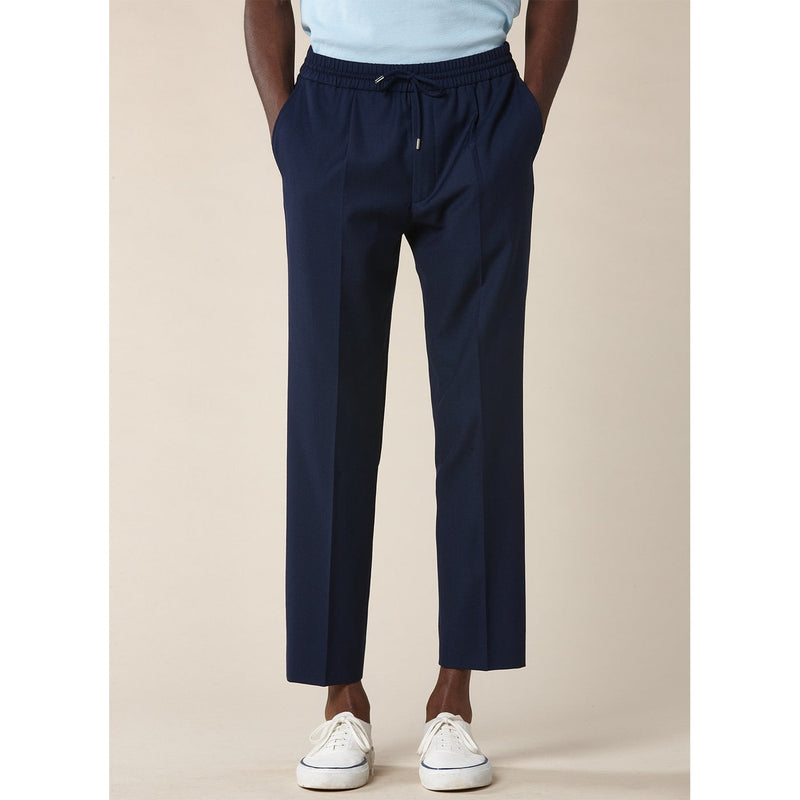 Fursac - Pantalon - Bleu - Natté
