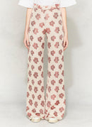 Golden Goose - Pantalon Carrie - White Brick Flower - Femme