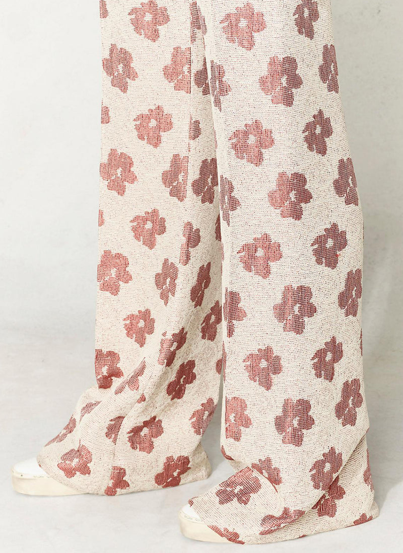 Golden Goose - Pantalon Carrie - White Brick Flower - Femme