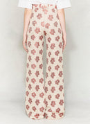 Golden Goose - Pantalon Carrie - White Brick Flower - Femme