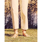 Cropped Chino Trouser Sandy Highwaist - Light Sand - Women