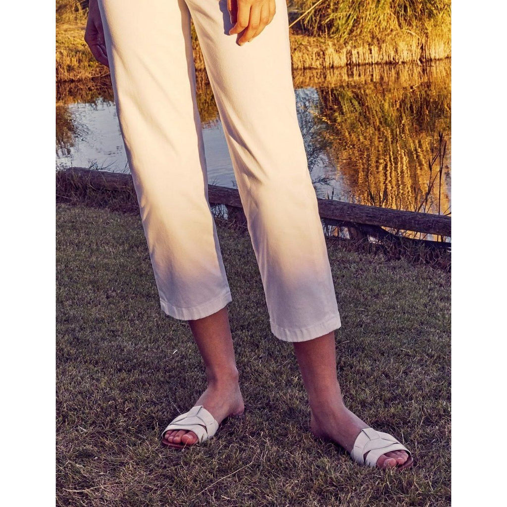 Pantalón chino Highwaist Cropped Sandy Highwaist - Blanco - Mujer