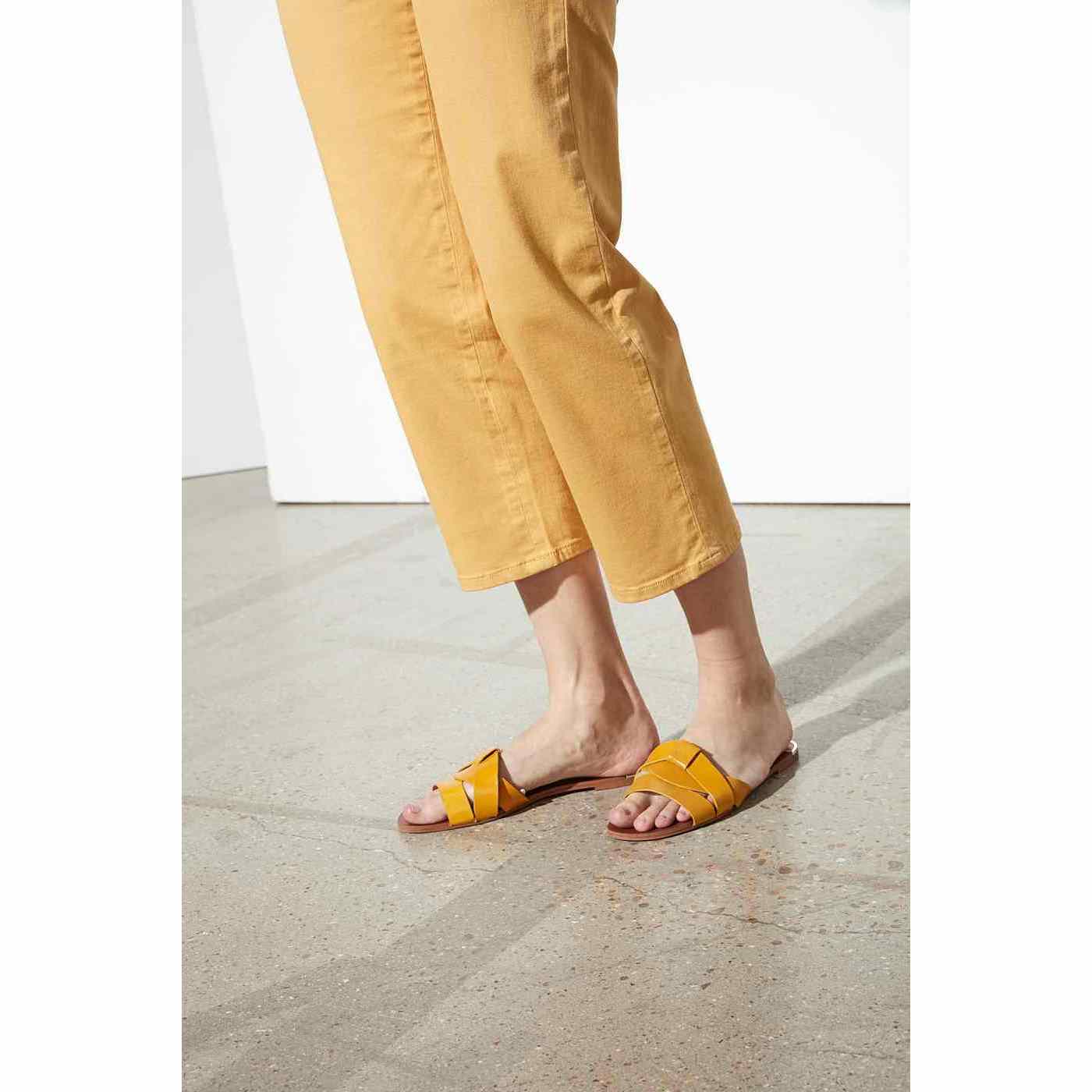 Highwaist Cropped Chino Trouser Sandy - Mango - Women