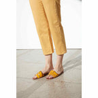 Highwaist Cropped Chino Trouser Sandy - Mango - Women