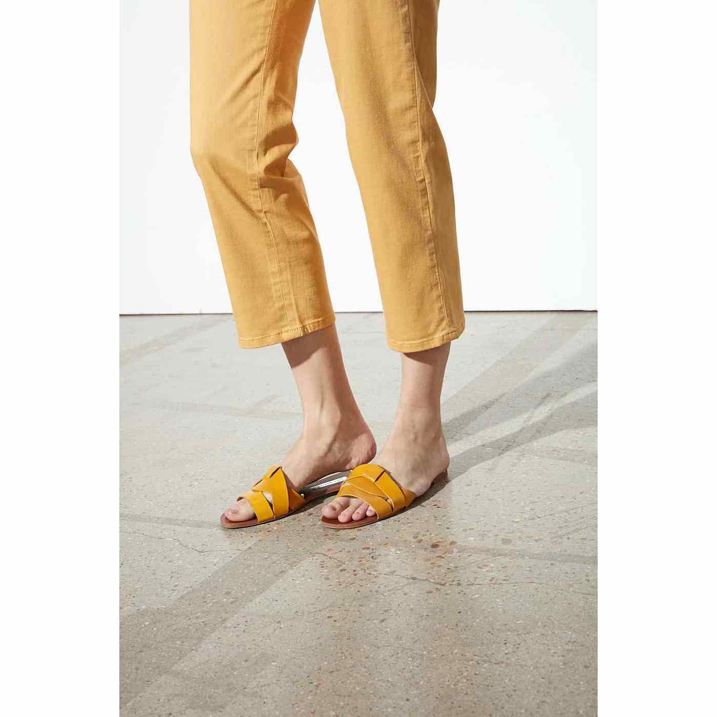 Highwaist Cropped Chino Trouser Sandy - Mango - Women