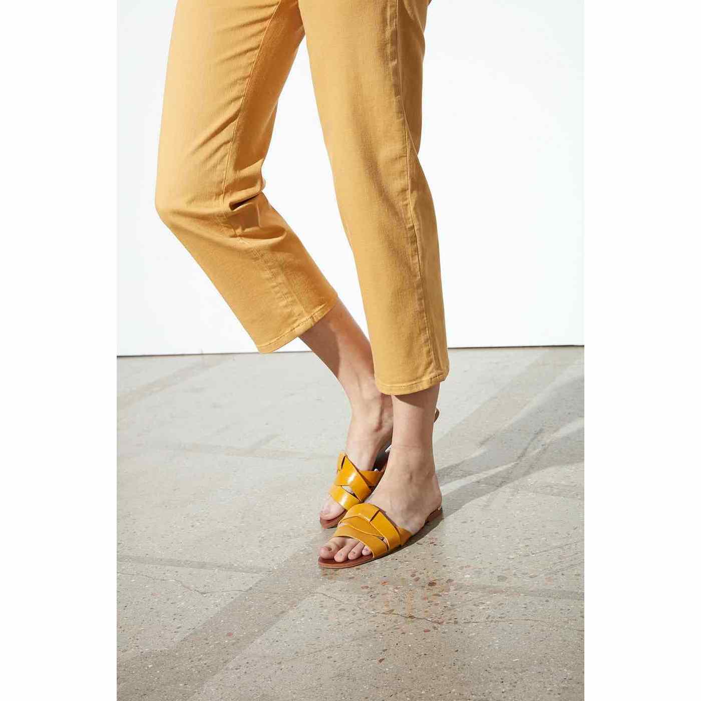 Highwaist Cropped Chino Trouser Sandy - Mango - Women