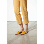 Highwaist Cropped Chino Trouser Sandy - Mango - Women