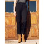 Pantalon Chino Highwaist Cropped Sandyhigh - Black - Femme
