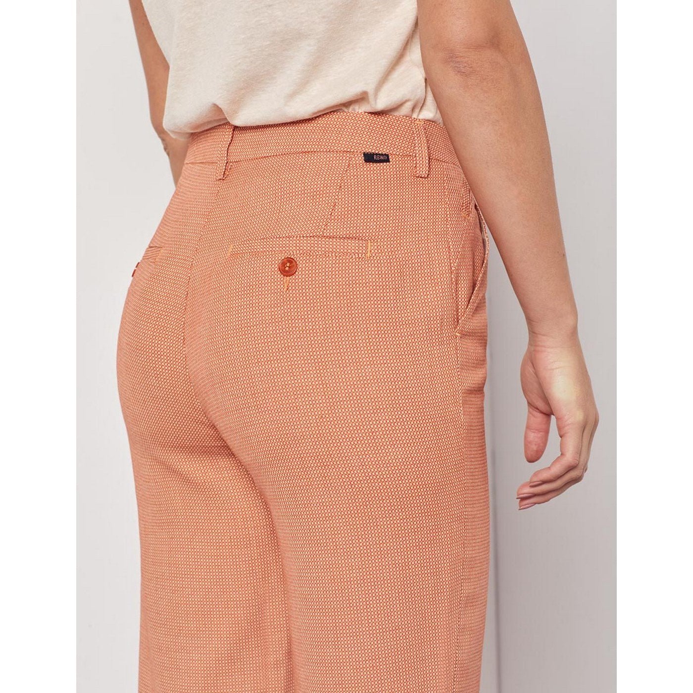 Pantalon Chino Highwaist Cropped Sanhighcr - Vintage Geo