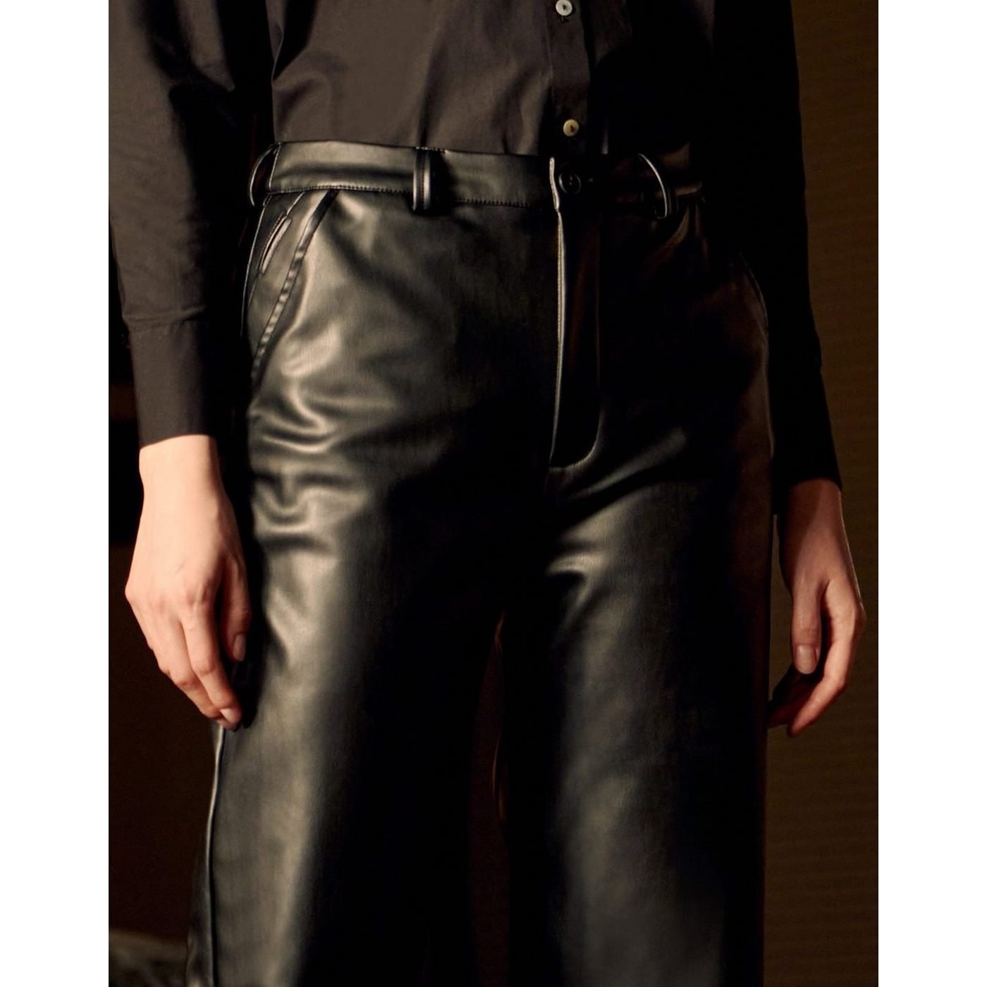 Pantalón Chino Highwaist Sandy Hig Rock - Negro - Mujer
