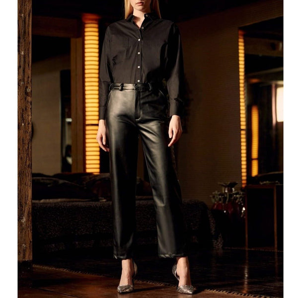 Pantalón Chino Highwaist Sandy Hig Rock - Negro - Mujer