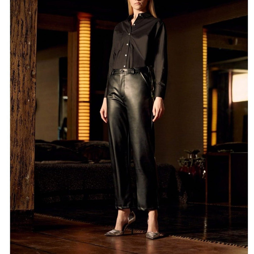Pantalón Chino Highwaist Sandy Hig Rock - Negro - Mujer