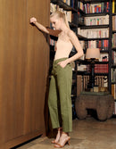 Sandy Hilyo Highwaist Chino Pants - Khaki - Women