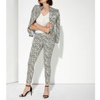 Pantalon Chino Sandy Cropped Printed - Cloud Leo - Femme