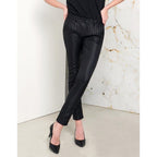 Pantalón Chino Sandy Fancy - Black Silver - Mujer