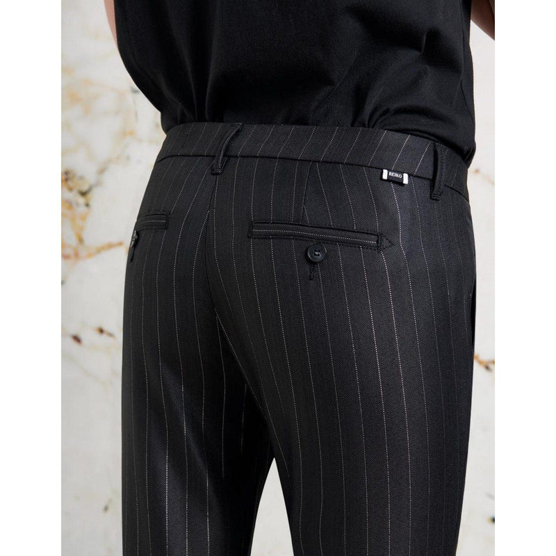 Pantalon Chino Sandy Fancy - Black Silver - Femme
