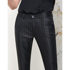 Pantalón Chino Sandy Fancy - Black Silver - Mujer