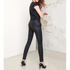 Pantalón Chino Sandy Fancy - Black Silver - Mujer
