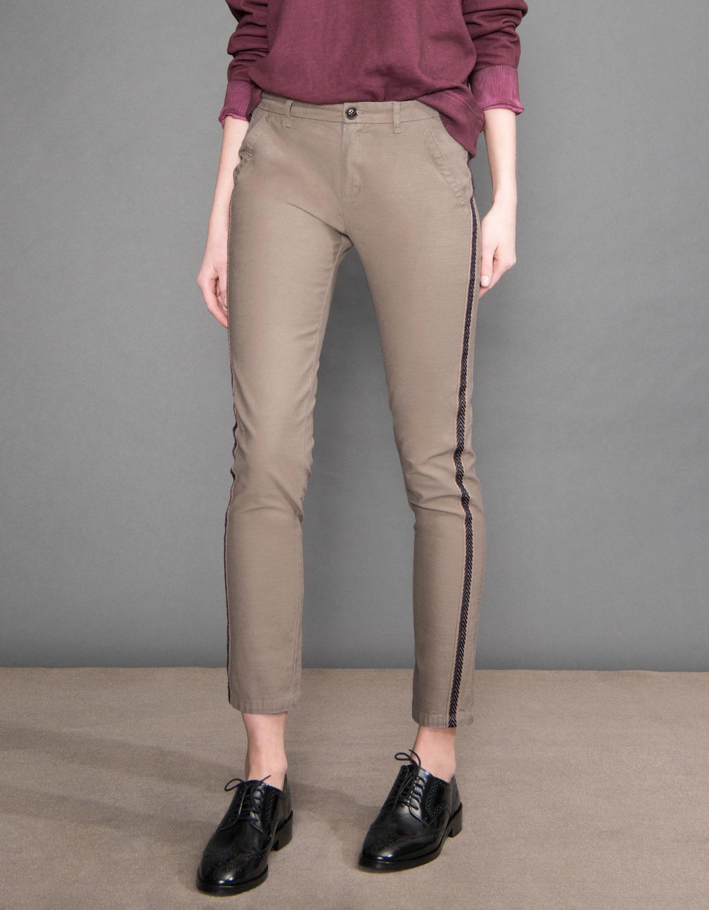 Pantalon Chino Sandy Herring - Taupe
