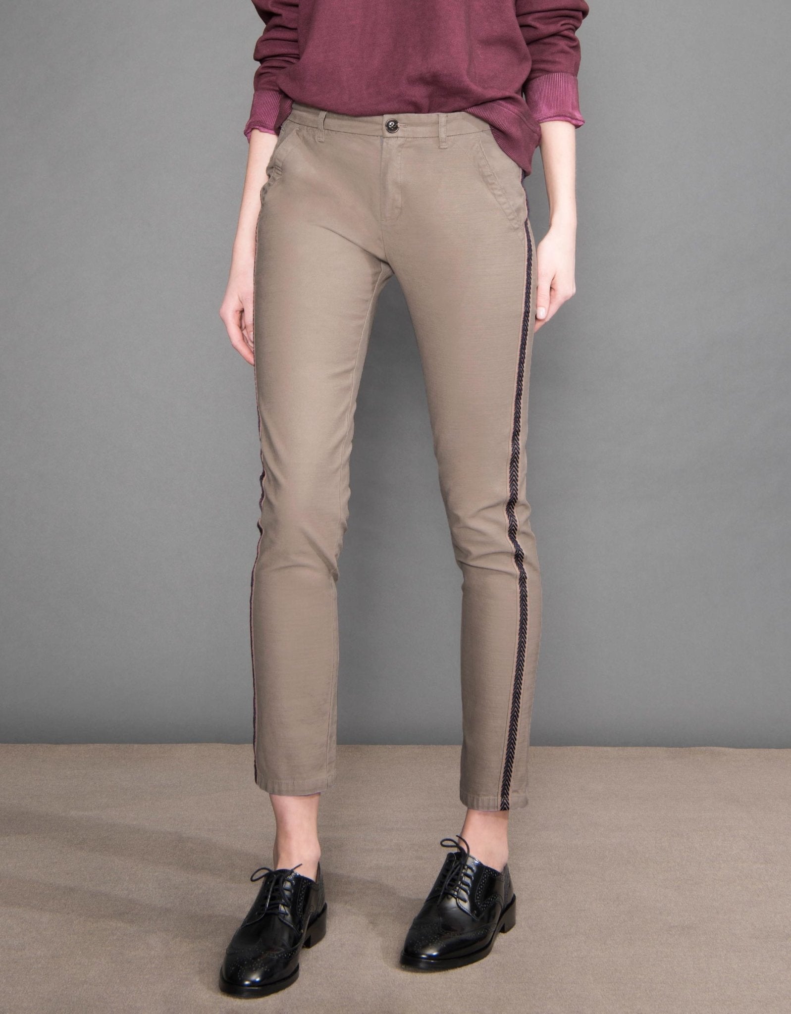 Pantalon Chino Sandy Herring - Taupe