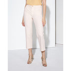Sandy Highwaist Cropped Chino Trousers - Baby Pink - Women