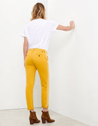 Sandy Tapered Band Chino Trousers - Pollen - Women