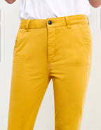 Sandy Tapered Band Chino Trousers - Pollen - Women