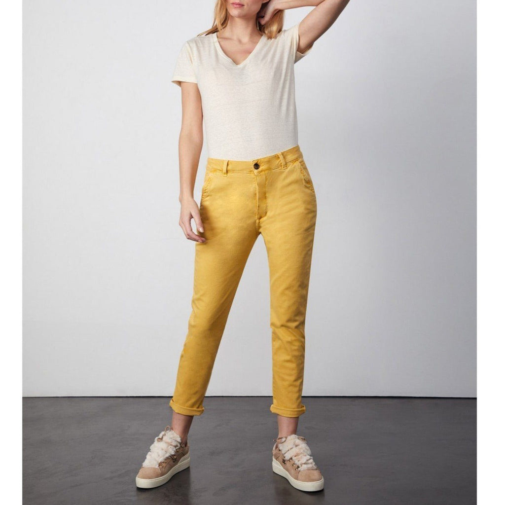 Pantalon Chino Tapered Sandy Tapered - Mustard - Femme