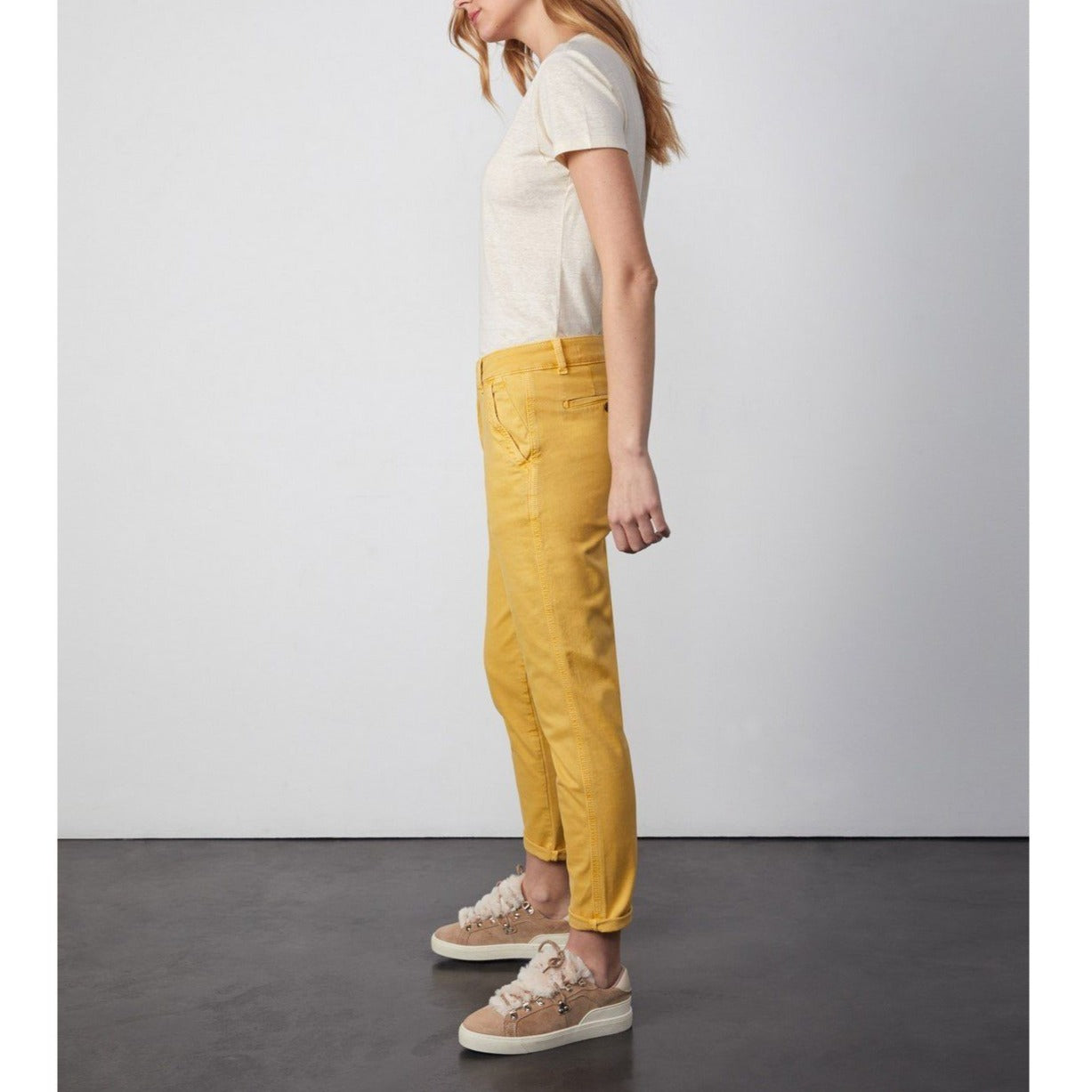 Pantalon Chino Tapered Sandy Tapered - Mustard - Femme