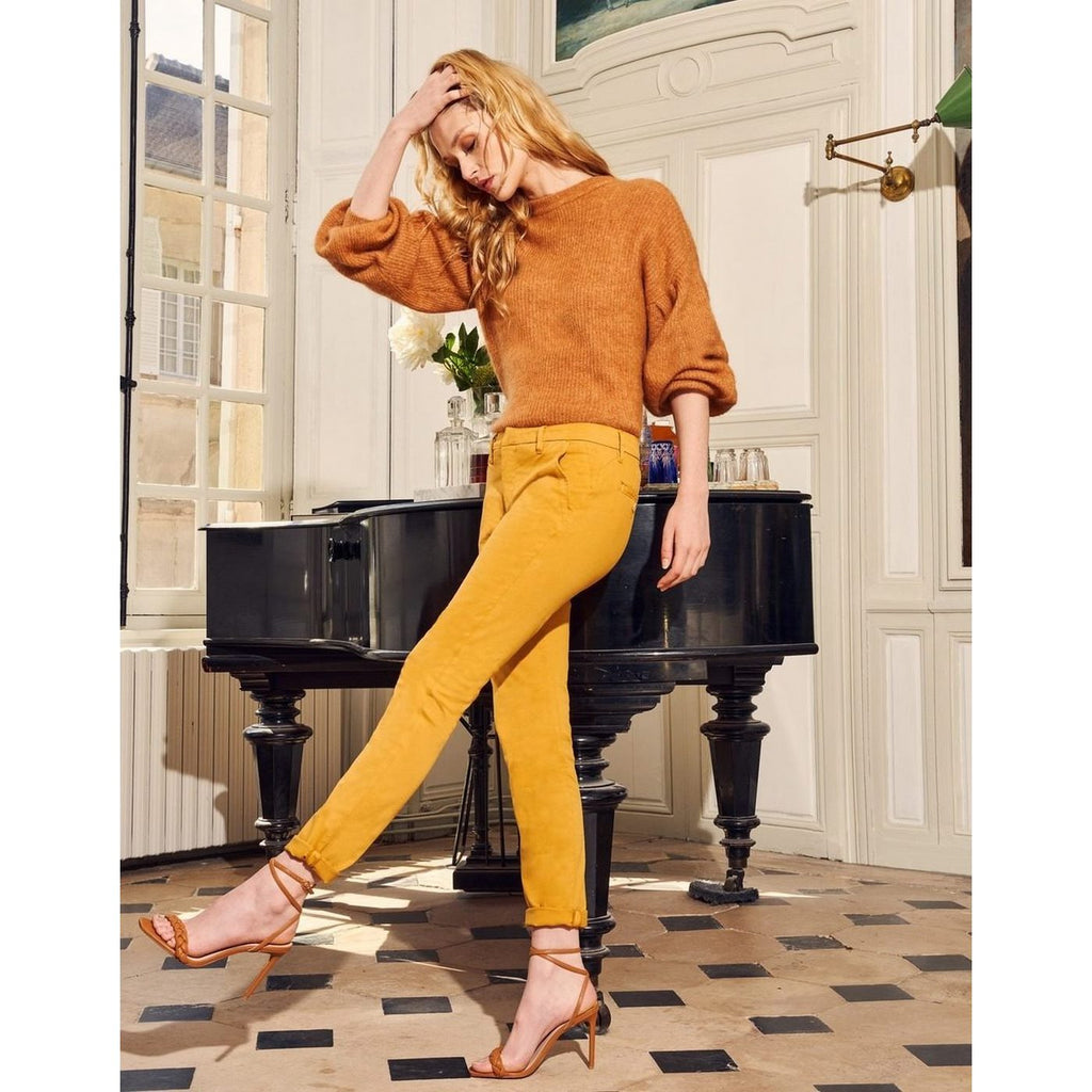 Sandy2Basic Chino Trousers - Harvest Gold - Women