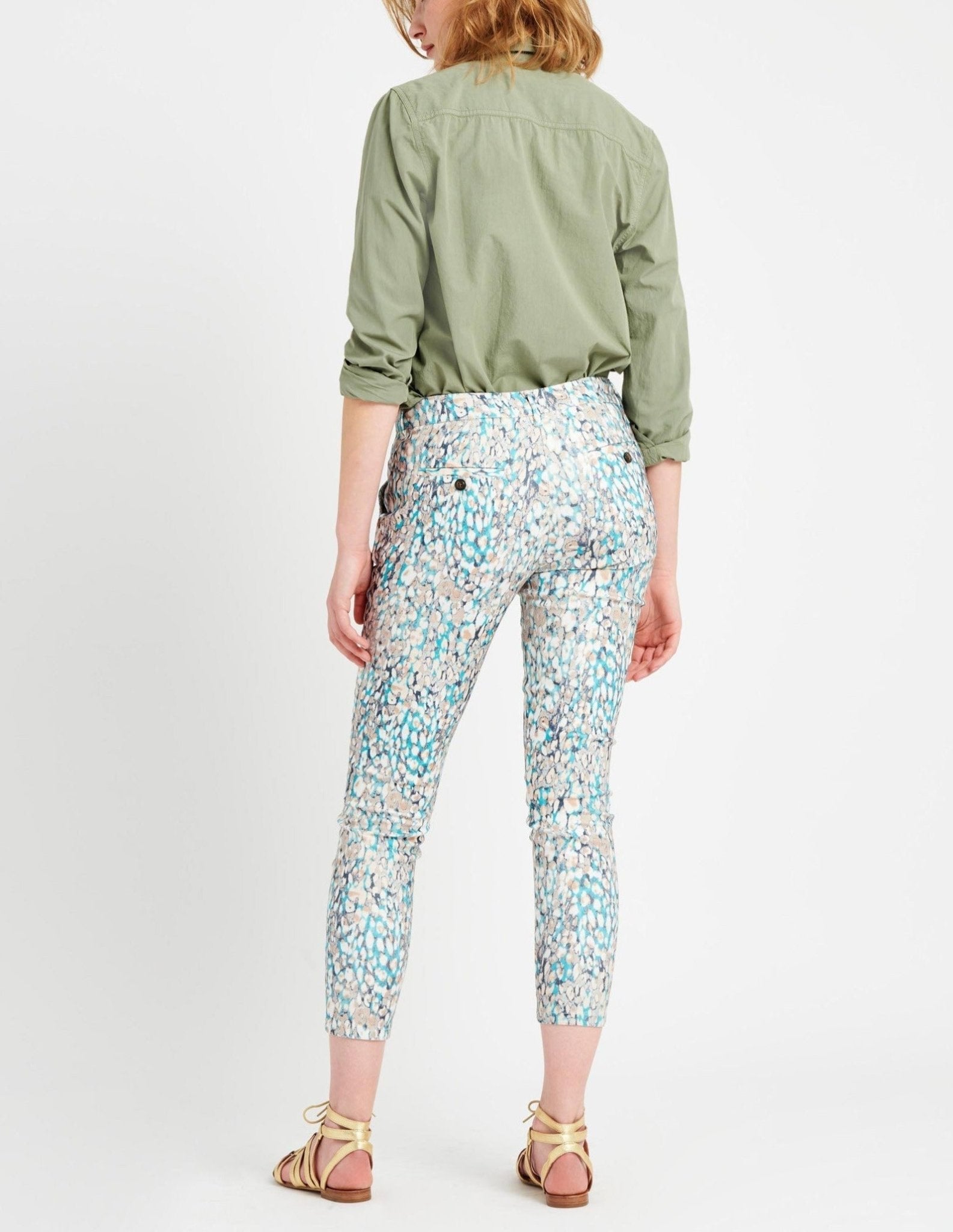 Pantalon Chino Skinny Sandy Printed - Femme