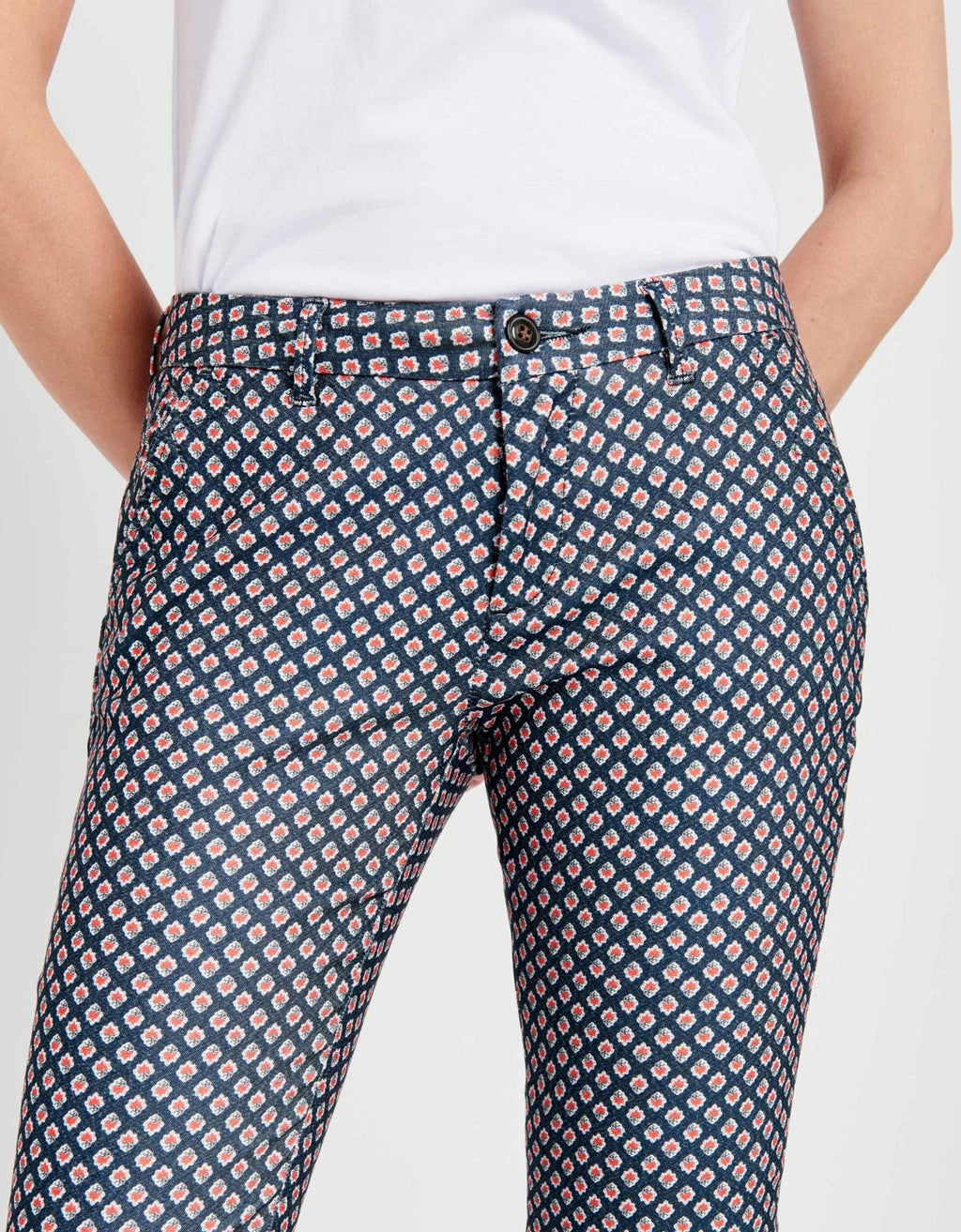 Pantalon Chino Skinny Sandy Printed - Femme