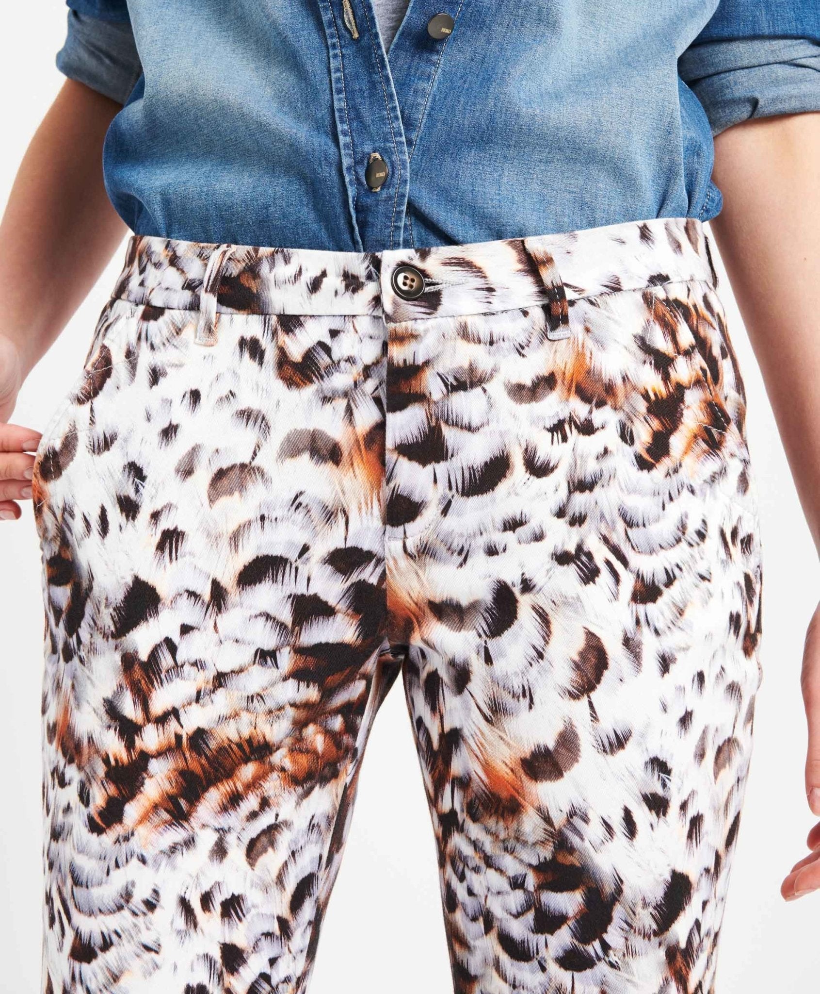 Pantalon Chino Skinny Sandy Printed - Femme