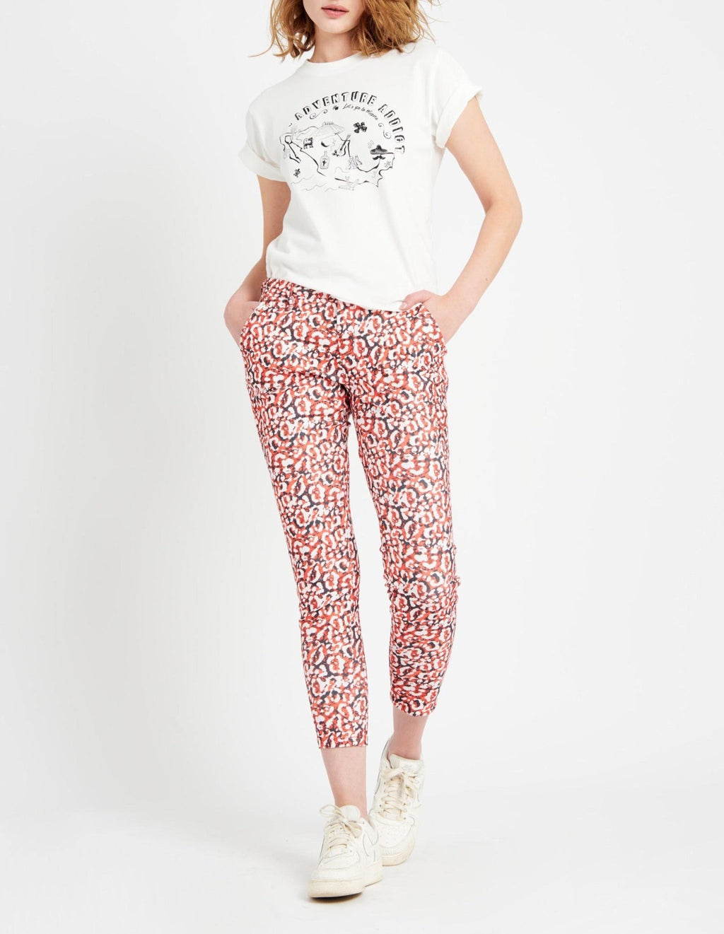 Pantalon Chino Skinny Sandy Printed - Femme