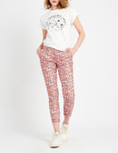 Sandy Printed Skinny Chino Pants - Women's