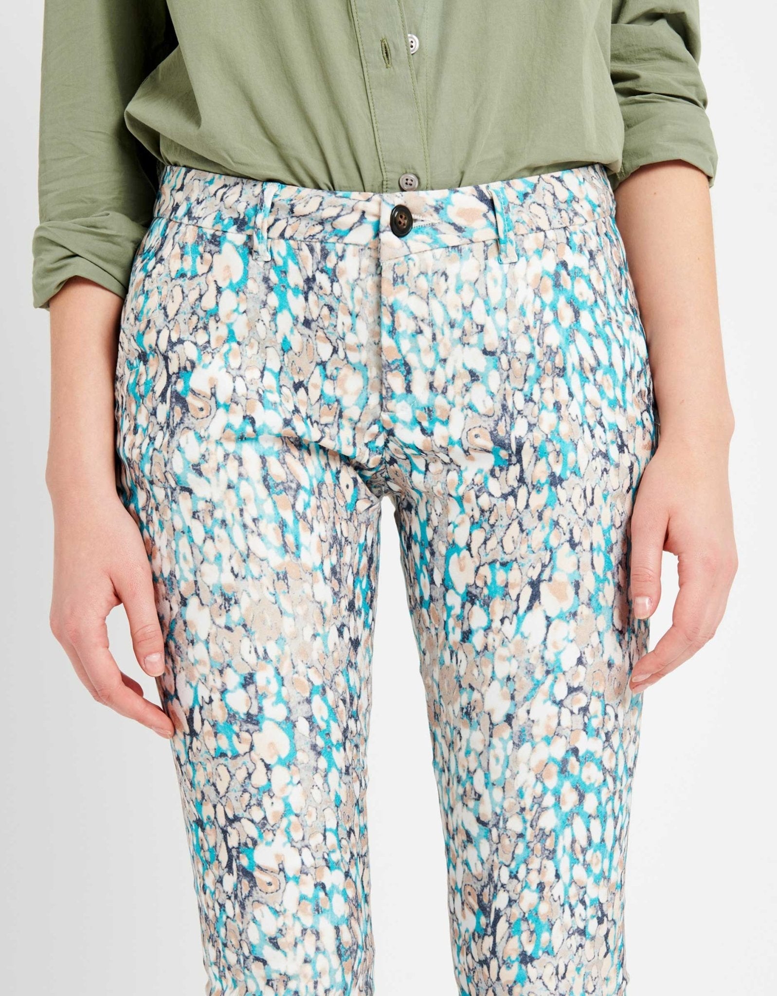 Pantalon Chino Skinny Sandy Printed - Femme
